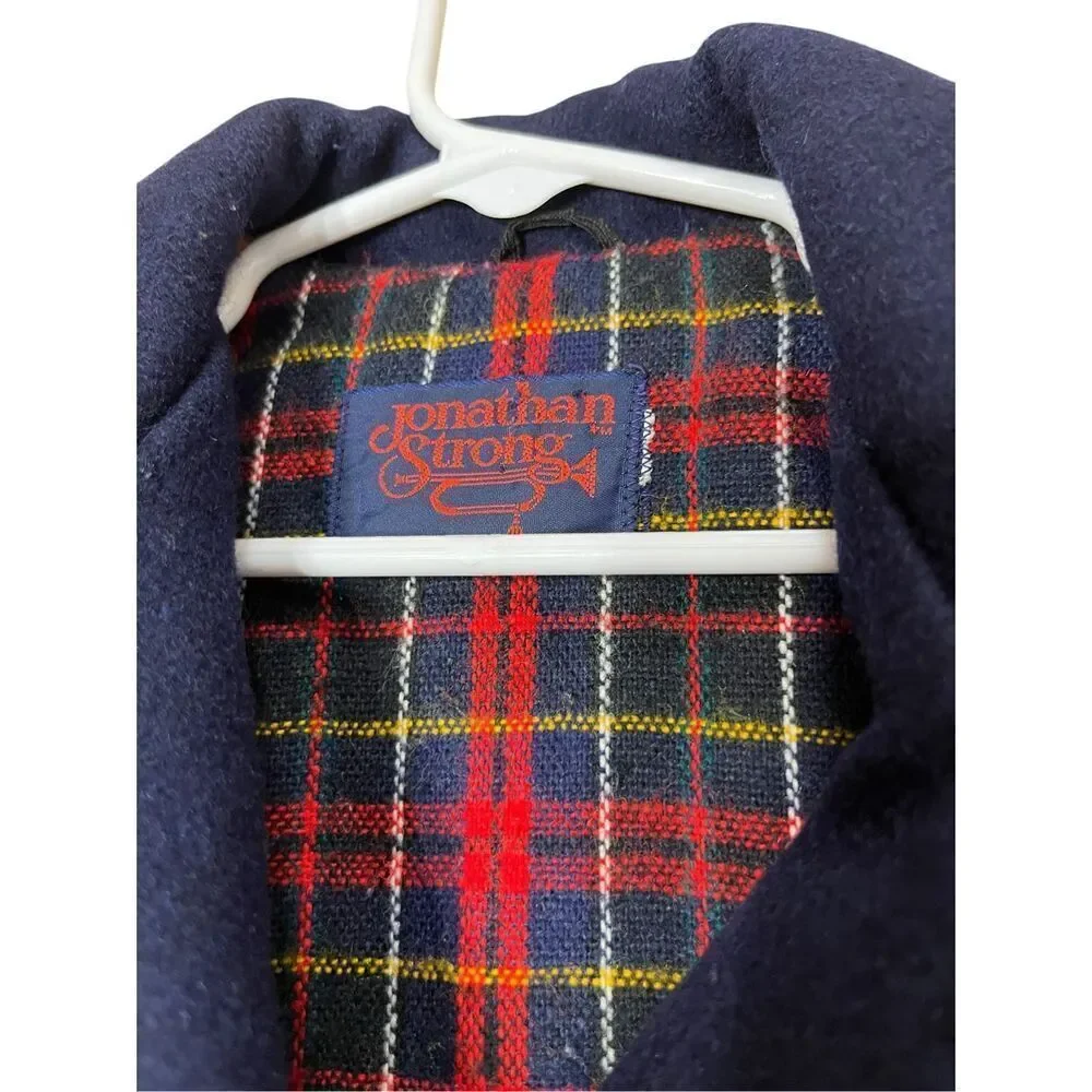 Vintage Jonathan Strong Wool Blend Navy‎ Coat